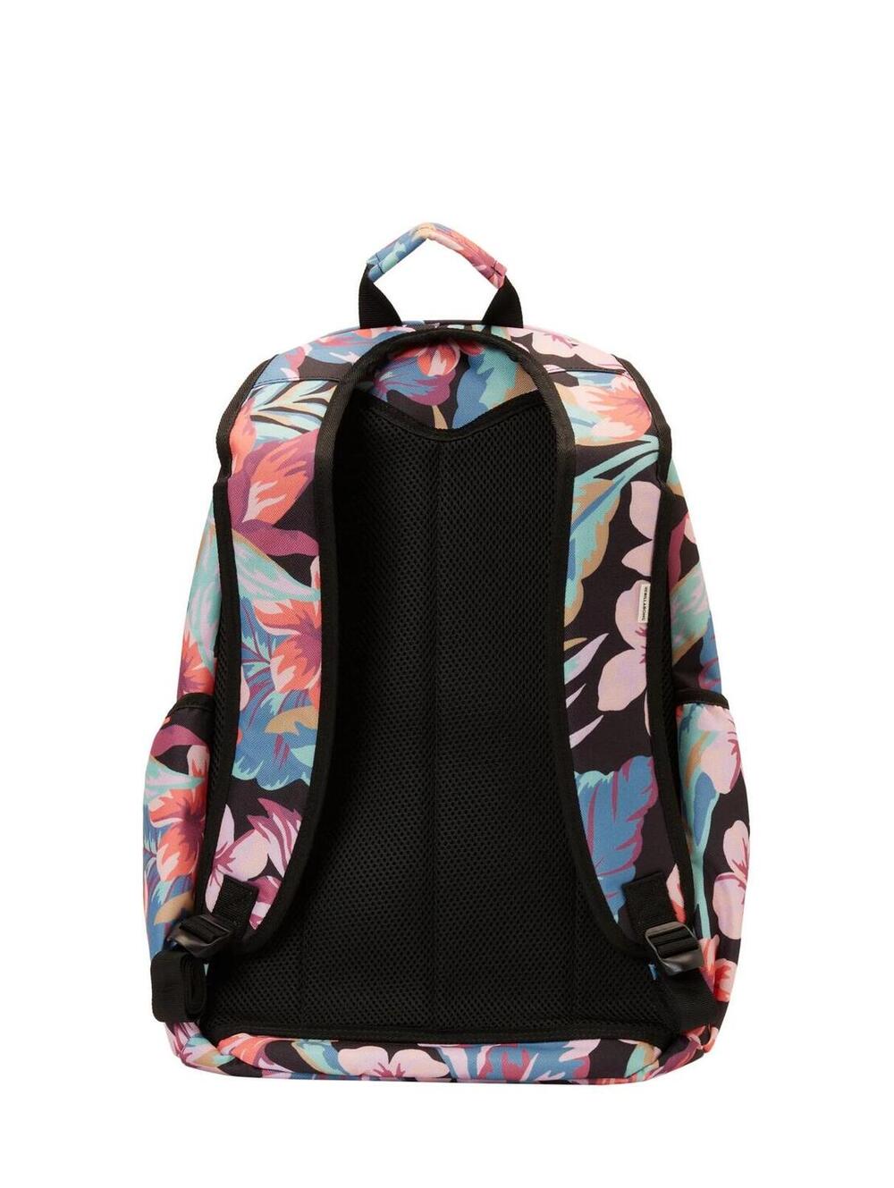 NWT Billabong Roadie 31L Backpack - Black Tropical Floral Hibiscus Print - Picture 3 of 3